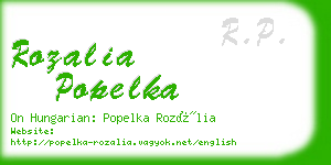 rozalia popelka business card